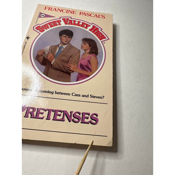 Sweet Valley High 1ST Edition First Print Book #44 Pretenses Vintage 1980's - Picture 4 of 11
